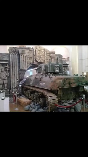 A 1:1 scale M4 Sherman tank diorama on display inside the Manila City Hall in February of 2020 in commemoration of the 75th anniversary of the Battle of Manila (1945) 🇺🇸💥🇯🇵💥🇵🇭 #tank #diorama #shermantank #sherman #BattleofManila #worldwar2 #worldwartwo #WorldWarII | World War II in the Philippines