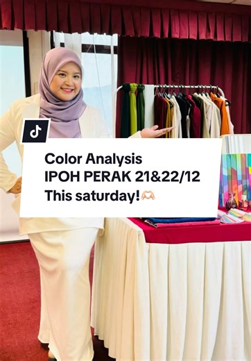 Open for color analysis IPOH PERAK this weekend🩷#coloranalysis #colorconsultantmalaysia #muaperak