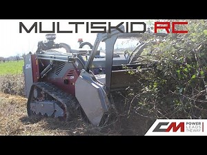 Multiskid RC with a forestry mulcher