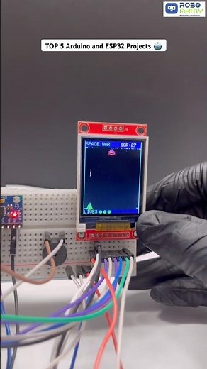 Top 5 Arduino & ESP32 projects 😳🤖From beginner builds #techreels #roboarmy #esp32projects #arduino