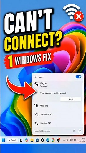 How to Fix "Can't Connect to This Network" Error in Windows 10 & 11