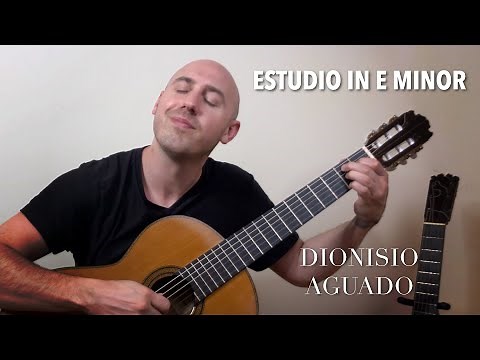 Dionisio Aguado - Estudio in E Minor | Beginner Classical Guitar Etude | Jonathan Richter
