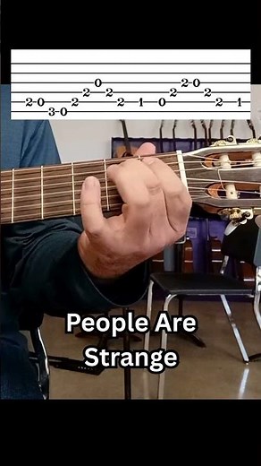 People Are Strange by The Doors Easy Guitar Tutorial