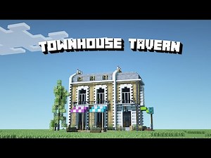 How To Build A Townhouse Tavern In Minecraft! Minecraft Building Tutorial