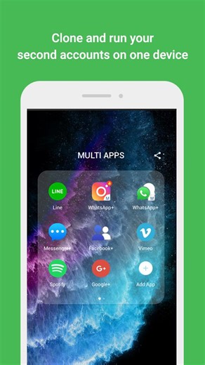 पीसी परDual App Space: Multiple Accounts & Multi Parallelडाउनलोड करें | GameLoopआधिकारिक