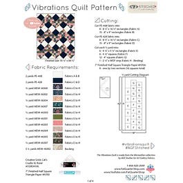 Vibrations Quilt Pattern | Free PDF Fat Quarter Shop and AGF Stitched Exclusive