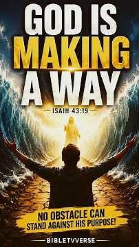 God Is Making a Way 🙏 Your Breakthrough Is Closer Than You Think | Isaiah 43:19 #christian #jesus