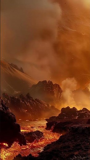 Volcano 🌋 Lava Bubbling Sounds - 1 HOUR