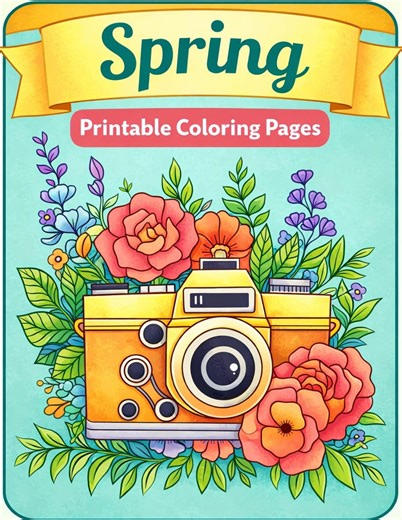 Spring Flowers Coloring Book: 30 Botanical Grayscale Pages (printable PDF) - Etsy Canada