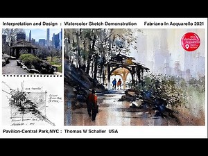 FABRIANO 2021 : Tutorial - Interpretation and Design #art #instruction #watercolor