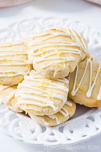 Thick and Soft Keto Lemon Cookies - Only 2g net carbs