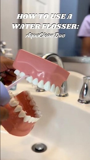 How to use a Water flosser the correct way! #waterflosser #dentalcare #oralhygiene