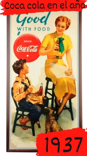 Coca cola en el año 1937 #nostalgia #retro #vintagestyle #anunciosretro #retromarketing | Charly's Vintage Ads & Stuff