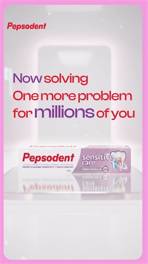 Pepsodent India on Instagram: "From childhood memories to modern oral science, Pepsodent’s legacy has always evolved with India. Presenting our latest milestone: Sensitive Care, for smiles that feel as good as they look! [Pepsodent Sensitive Care, Sensitive Teeth, Sensitivity Toothpaste, Tooth Ache, New Launch] #pepsodentindia #pepsodent #newlaunch #teethsensitivity #healthyteeth"