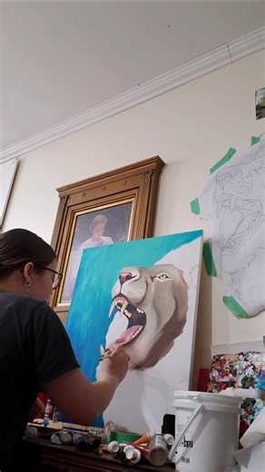 Body Painting Part 1 (Lion Painting)