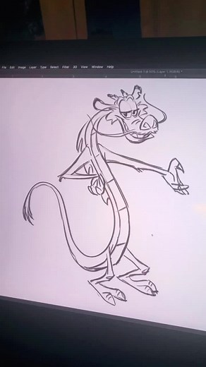 Learn to Draw Mushu from Mulan - Step-by-Step Tutorial