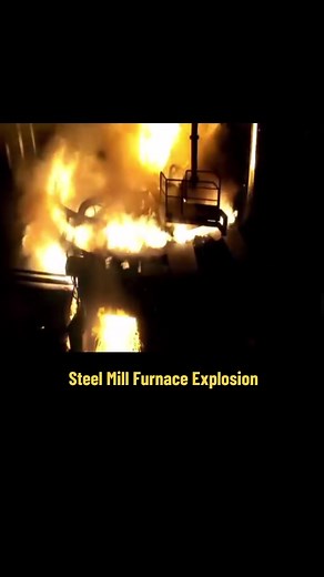 Steel Mill Furnace Explosion #steel #iron #molten #steelfactory #steelmill #foundry #meltingmetal #steelwork #millwright