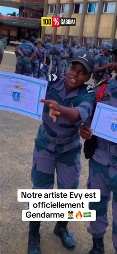 Evy devient gendarme au Gabon