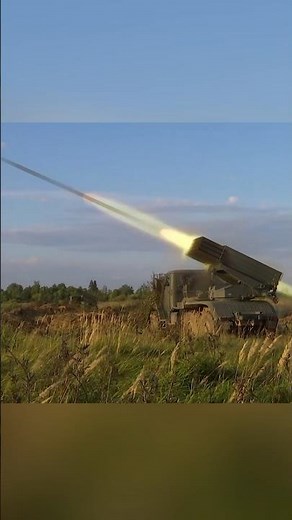Live fire multiple launch rocket system (mlrs) BM-21 GRAD #military #mlrs #artillery