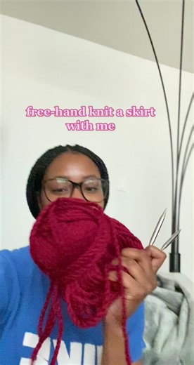 Hand Knitting Skirt Tutorial | Knit Along with Me!