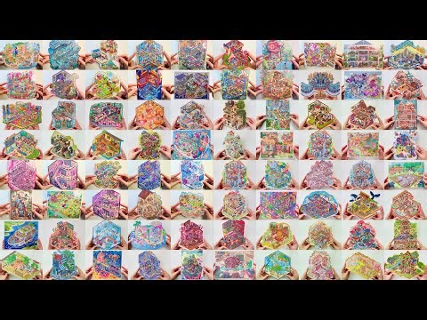 10-Hour Scene Stickers Collection🎀DIY Sound ASMR For Sleeping, Relaxing