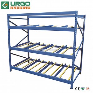 [Hot Item] Warehouse Heavy Duty Carton Flow Rack System Pallet Flow Rack
