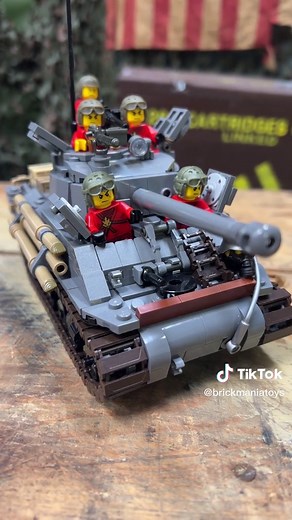 Brickmania M4A2E8 Sherman Fury Custom Lego Tank Model for WWII Enthusiasts