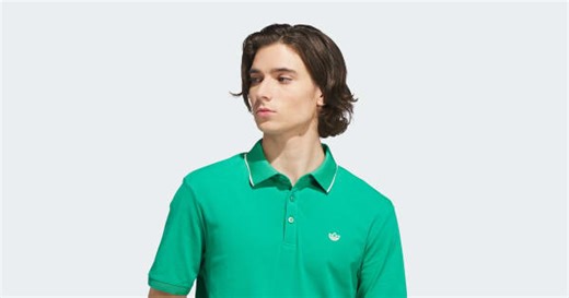 adidas Originals Twistknit Trefoil Polo Shirt - Green | Free Shipping with adiClub