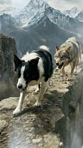 Jacky vs Wolves on the Cliff