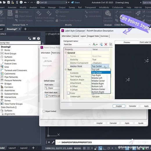 Puntos Esenciales para Superficies en Civil 3D
