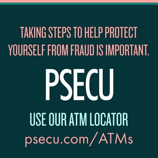 Safeguarding your ATM transactions is crucial. You can protect yourself from fraud by not sharing your debit card number or PIN with anyone. Find more tips at https://bit.ly/4aoqcM9. #ATMs #finanicaltips #financialsecurity #ATMsecuritytips | PSECU
