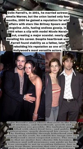 Colin Farrell, In 2001 He Married Actress Amelia Warner. The Union Lasted Only Four Months Endless