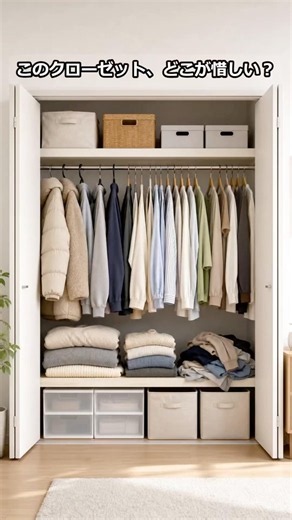 このクローゼット、どこが惜しい？服が増え続ける3つの原因