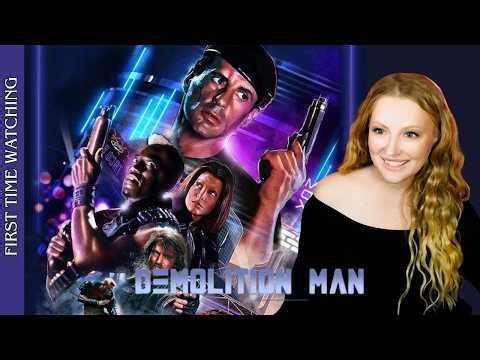 DEMOLITION MAN (1993) MOVIE REACTION - This 90s Sci Fi Movie Is Completely Unhinged