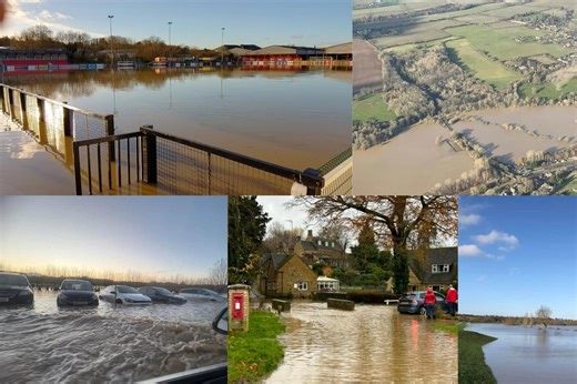 In pictures and video: Aftermath of Storm Bert as Banbury area deals with 'worst flooding for many years'