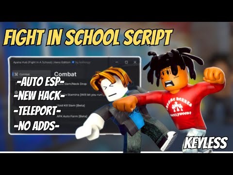 🔥 Fight In A School Script (NO KEY) 👊 | Auto Farm, Kill Aura, Auto Stomp, ESP, Hitbox | PC & Mobile