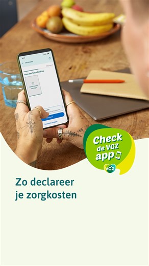 Zorgkosten declareer je makkelijk in de VGZ app. Binnen 4 werkdagen staat het bedrag dat wij vergoeden op je rekening. Zelf zorgkosten declareren? Of weten wat je nog meer kunt met de VGZ app? Check: tinyurl.com/3zpzejb5 #VGZ #VGZapp #declareren #zorgkosten #vergoeden | Coöperatie VGZ