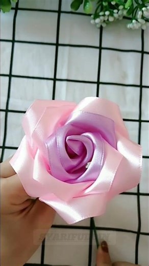 🌹 **Ubah Pita Satin Jadi Bunga Mawar Cantik! (Tutorial DIY Tanpa Jahit)**