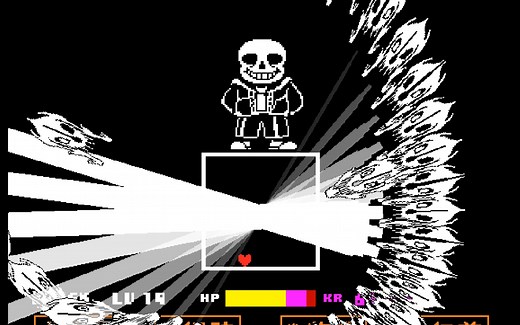 UnderTale Sans Fight Hard Mode Phase1