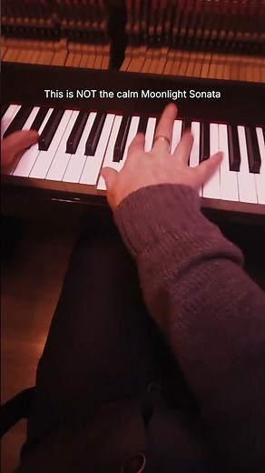 Who said Moonlight Sonata is calm and relaxing? . . . . . . #beethoven #moonlight #pianopiece #piano