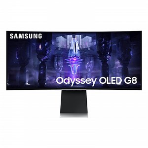 Ex-Demo - Samsung Odyssey G8 34" 175Hz 0.03ms UWQHD Ultra-Wide Curved OLED Gaming Monitor