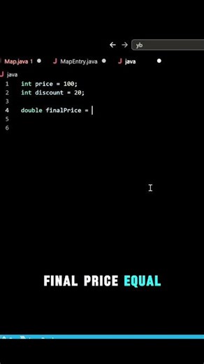 catch the mistake and learn how to make a discount #computerscience #programming #coding #java