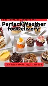 On a snow day it’s the perfect weather to order in with Desserts By Dana. Visit the apps. Doordash, Grubhub, Uber Eats | Desserts by Dana