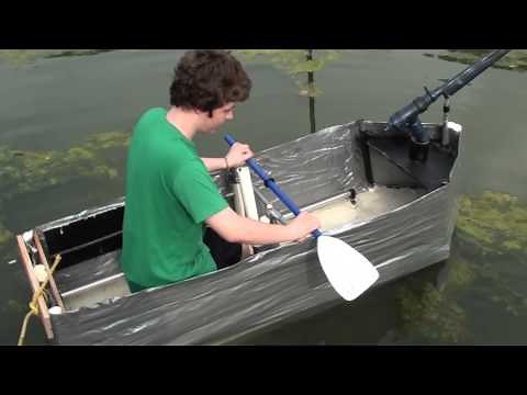 Duct Tape Boat - First Test of My Sons Latest Project - Featured on SYFY Insane or Inspired