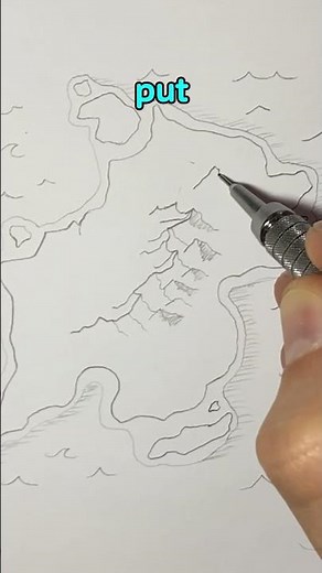 How to draw a fantasy map - #tutorial