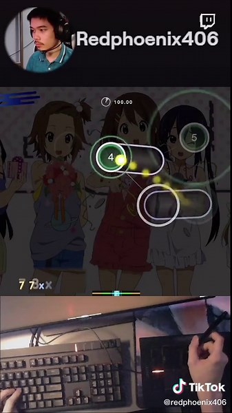 Reply to @lutfimusiqi #osugame #fyp #twitch #pc #clip #gaming #gamingvideos #kon Part 1 of Kira Kira Days by HO-KAGO TEA TIME on Osu!