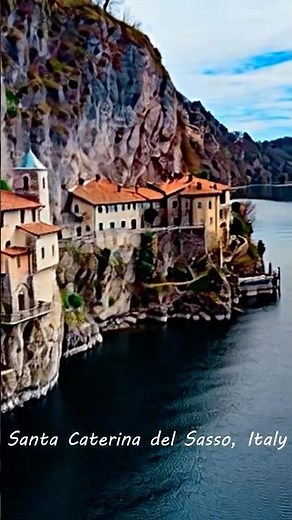 Santa Caterina del Sasso ⛪ Italy’s Cliffside Monastery on Lake Maggiore