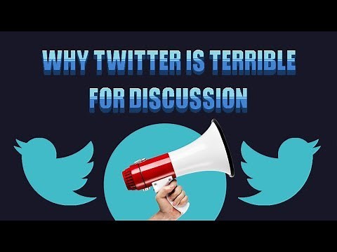 Why Twitter Is Terrible For Discussion