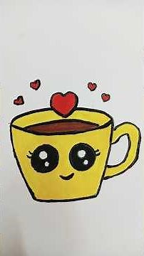Easy drawing 🎨🖌️ #cup #drawing #art #easydrawing #howtomakecup