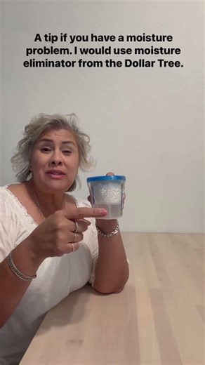 My tip is if you have a moisture problem I would go to ￼Dollar Tree & get ￼Moisture Elimination.